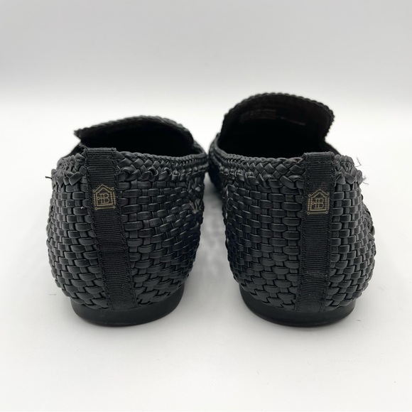 Birdies The Woven Starling Flat Loafer Black Faux Leather Smoking Slipper 7.5 - Picture 13 of 16